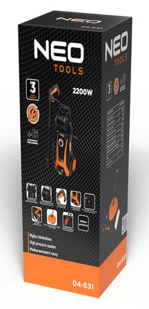 Myjka ciśnieniowa 2200W, ciśnienie maks. 165 bar