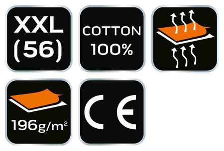 Koszulka polo DENIM, rozmiar XXL