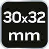 Klucz oczkowy odgięty 30 x 32 mm