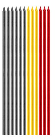 Ołówek, rysik automatyczny z temperówką plus 12 wkładów