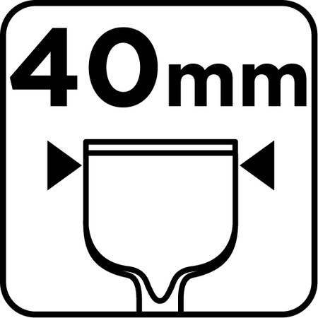 Dłuto płaskie SDS Plus 40 x 14 x 250 mm