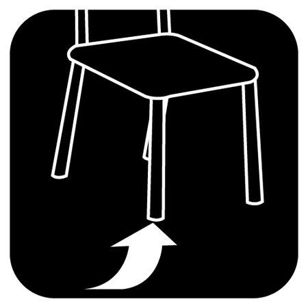 Podkładki filcowe samoprzylepne, jasnobrązowe 20x20 mm, 20 szt.