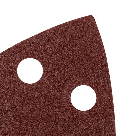 Papiery ścierne na rzep, żelazko 102 x 152 mm, P80, 5 szt., z 11 otworami