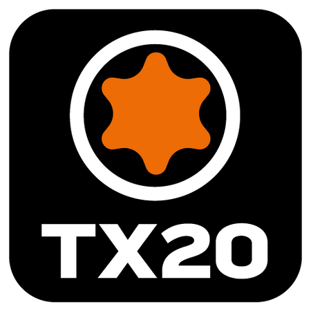 Bity udarowe TX20 x 25 mm, 20 szt.