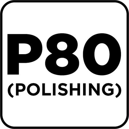 Krążki ścierne na rzep 150 mm, P80, 5 szt., bez otworów