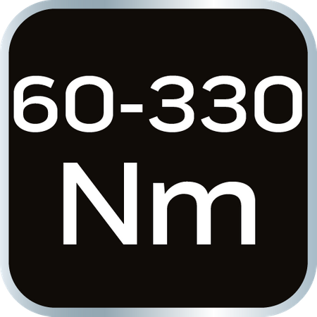 Klucz dynamometryczny dwukierunkowy 1/2", 60-330Nm