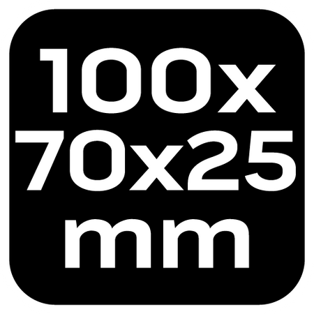 Gąbka ścierna 70 x 25 x 100 mm, K120