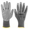 Rękawice robocze, poliester pokryty PU, 4131X, rozmiar 10 (karta)