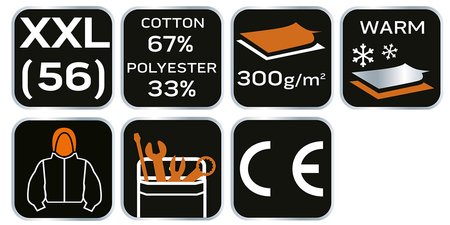 Bluza robocza PREMIUM, dwuwarstwowa, rozmiar XXL
