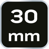 Klucz płasko-oczkowy skręcony 90°, 30mm