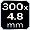 Opaski zaciskowe EXTREME 4,8 × 300 mm, czarne, 20 szt.