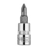 Końcówka wkrętakowa PH1 na nasadce 1/4", krótka, 37 mm