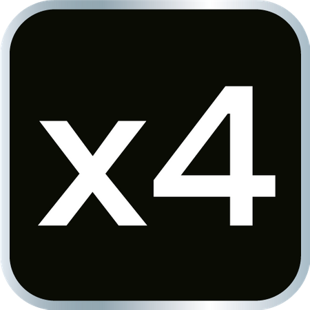 Dłuta 6, 12, 18, 24 mm, zestaw 4 szt. Uchwyt drewniany