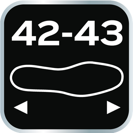 Wkładki do butów thermal comfort - rozmiar 42-43.