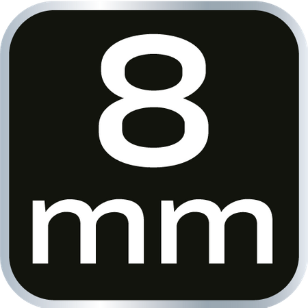 Klucz płasko-oczkowy z grzechotką, 8 mm