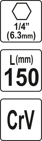 UCHWYT DO BITÓW 1/4*150MM SZYBKOMOCUJĄCY