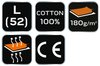 T-shirt czerwony, rozmiar L