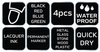 Marker budowlany gruby, 4 kolory, permanentny, wodoodporny, lakierowy, aluminiowy, 4 szt