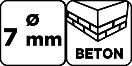 Wiertło do betonu 7 x 100 mm