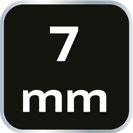 Klucz płasko-oczkowy HEX/V 7 x 110 mm