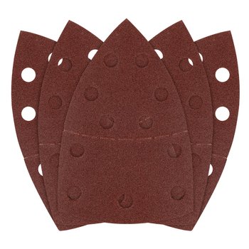 Papiery ścierne na rzep, żelazko 102 x 152 mm, P120, 5 szt., z 11 otworami