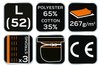 Krótkie spodenki HD, pasek parciany, odpinane kieszenie, rozmiar L/52