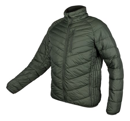 Kurtka Mix&Match, pikowana, puchowa, lekka, oliwkowo-czarna, rozmiar XXL