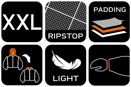 Kurtka Mix&Match, pikowana, puchowa, lekka, czarna, rozmiar XXL