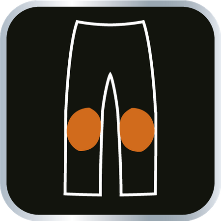 Spodnie robocze DENIM, wzmocnienia na kolanach, rozmiar XS