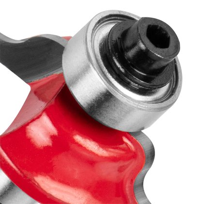 Frez kształtowy z łożyskiem, ozdobny, TCT, 25.7 x 9.7 mm, trzpień 8 mm