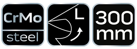 Nożyce do blachy 280 mm, lewe