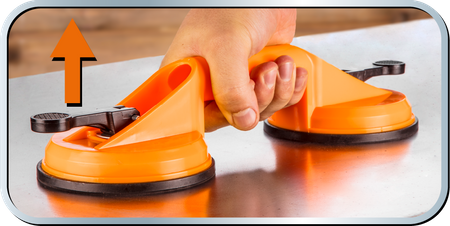 Przyssawka do szyb podwójna, 80 kg