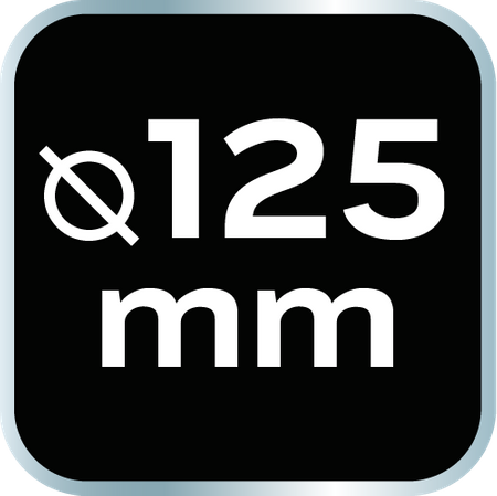 Uchwyt mocujący 125 mm do padów polerskich 130 x 150 mm, z rzepem