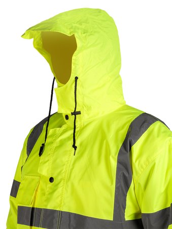 Kurtka robocza ostrzegawcza 5w1, ocieplana, żółta, rozmiar XL