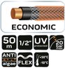 Wąż ogrodowy 1/2" x 50 m,  4-warstwowy NEO ECONOMIC
