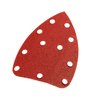 Papier ścierny na rzep delta 140 x 140 x 80 mm, K100, 5 szt., z otworami