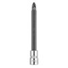 Końcówka wkrętakowa PZ2 na nasadce 1/4", długa, 87 mm