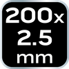 Opaski zaciskowe EXTREME 2.5 × 200 mm, białe, 20 szt.