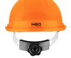 Hełm przemysłowy z paskiem podbródkowym, pomarańczowy