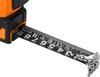 Miara zwijana stalowa Super Black 10 m x 25 mm, auto blokada, dwa przyciski stop, magnes