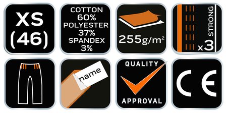 Ogrodniczki robocze Camo URBAN, rozmiar XS