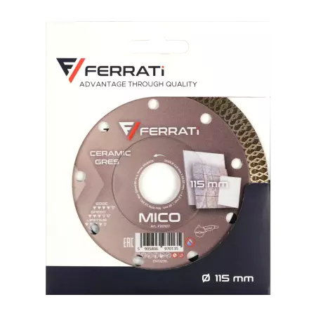 Ferrati MICO tarcza diamentowa tnąca 115 mm