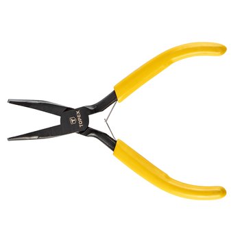 Szczypce precyzyjne wydłużone wygięte 125 mm