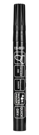 Marker budowlany gruby, 4 kolory, permanentny, wodoodporny, lakierowy, aluminiowy, 4 szt