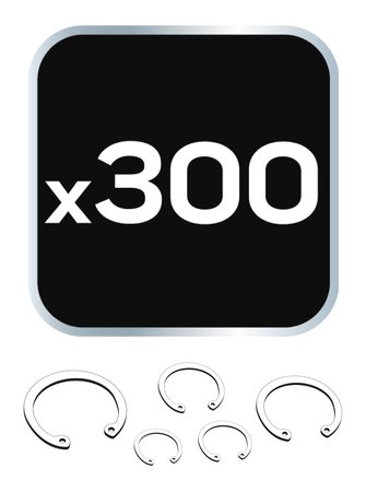 Pierścienie segera, 300 sztuk