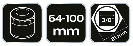 Klucz do filtra oleju (64-100mm)