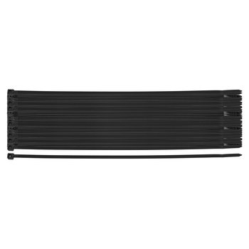 Opaski zaciskowe EXTREME 4.8 × 370 mm, czarne, 50 szt.
