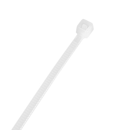 Opaski zaciskowe 2.5 x 200 mm, 100 szt., białe