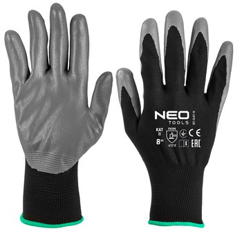 Rękawice robocze, poliester pokryty ntrylemx, 4131X, rozmiar 8