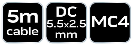Przedłużacz solarny kabel DC 5.5*2.5, długość 5 m